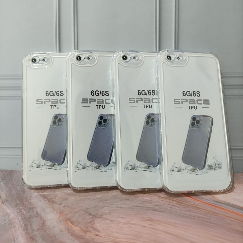 SoftCase For IP 6 7 8 6 Plus 7 Plus 8 Plus Case Bening Clear SPACE TPU Jelly White_Cell