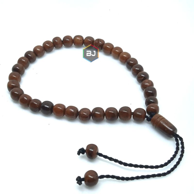 GELANG TASBIH KAYU KAUKAH 33BUTIR ASLI ISTAMBUL TURKEY 100% NATURAL