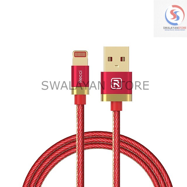 Charger ASTRAL Kabel 200CM USB to Micro / Lightning 2.1A RCM/RCL-K200 Merah/Hitam RECCI