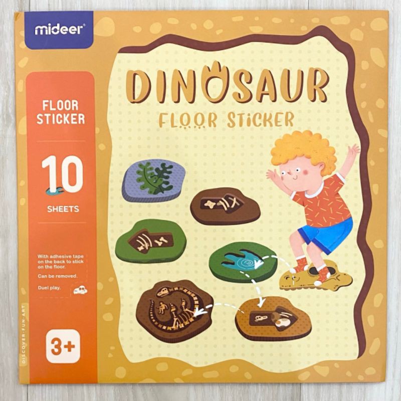 

Mideer dinosaur floor sticker - sticker anak - sticker murah - wall sticker