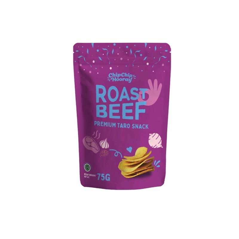 

Chip Chip Hooray Premium Taro Snack - Roast Beef - 75 g