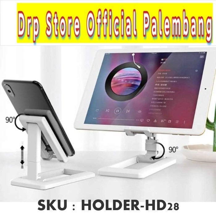 Holder Universal HD-28 Folding Desktop Adjustable HP Handphone Tablet