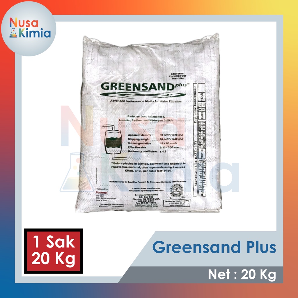 Greensand Plus 20 KG - Media untuk Mangan dan Besi