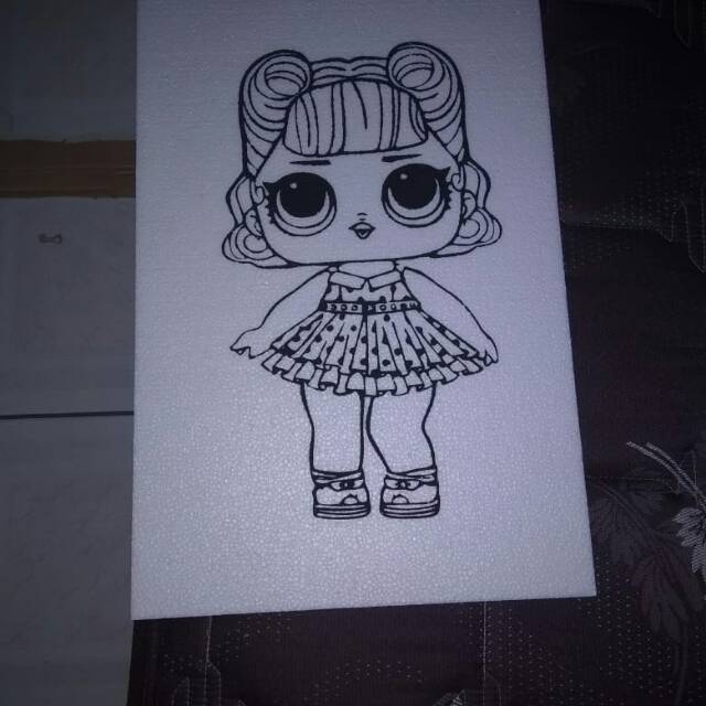 Styrofoam mewarnai anak