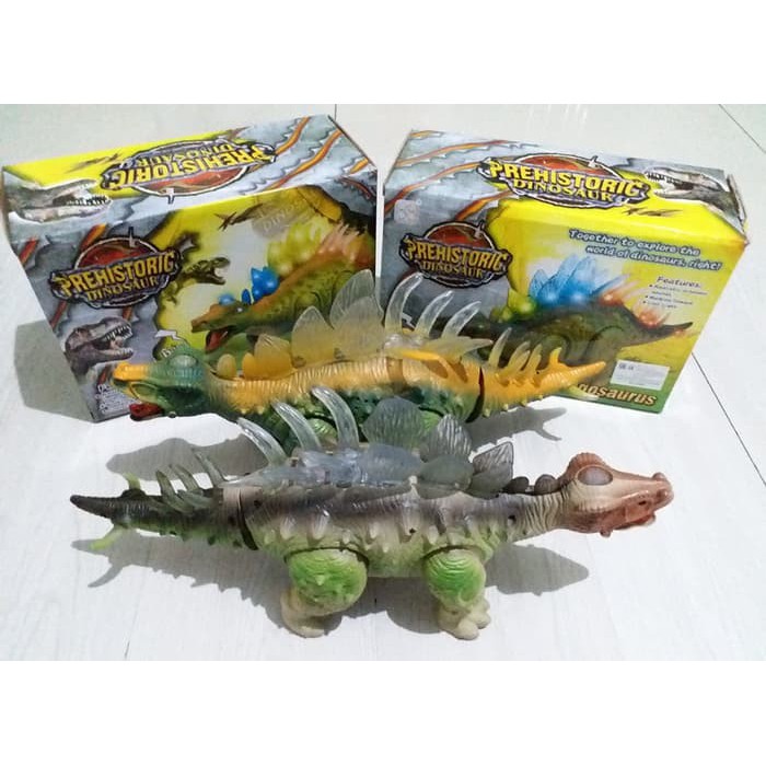 MAINAN MURAH DINOSAURUS STEGOSAURUS SUPER BESAR BISA JALAN DAN SUARA