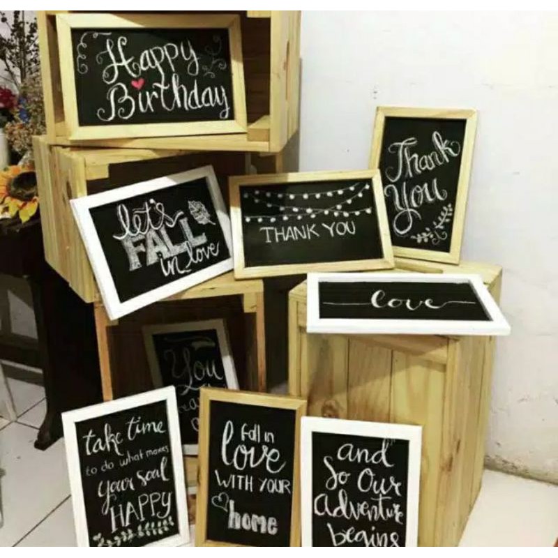 

Papan tulis kapur kecil mini chalkboard blackboard blackboard papan tulis hitam