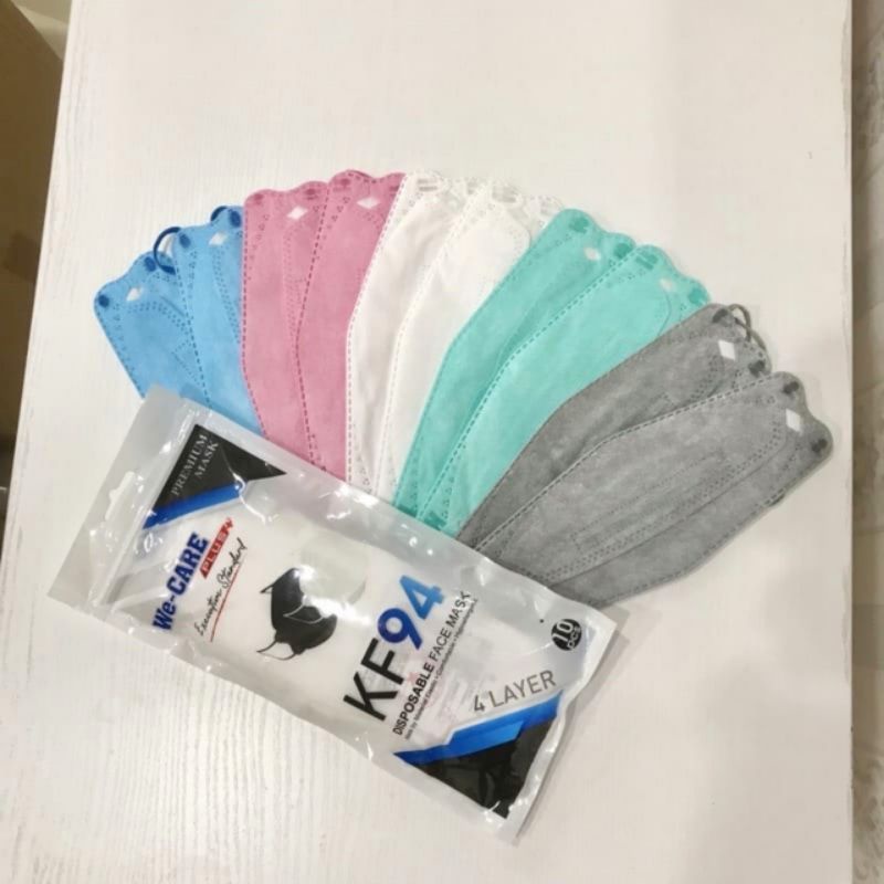 MASKER KF94 HIJAB MERK WE CARE izin KEMENKES 4PLY isi 10pcs Ziplock