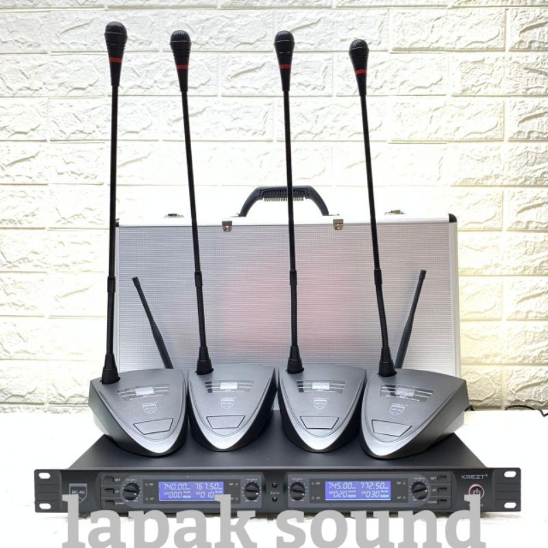 Mic Wireless Podium Conference Krezt MC 4 U Original