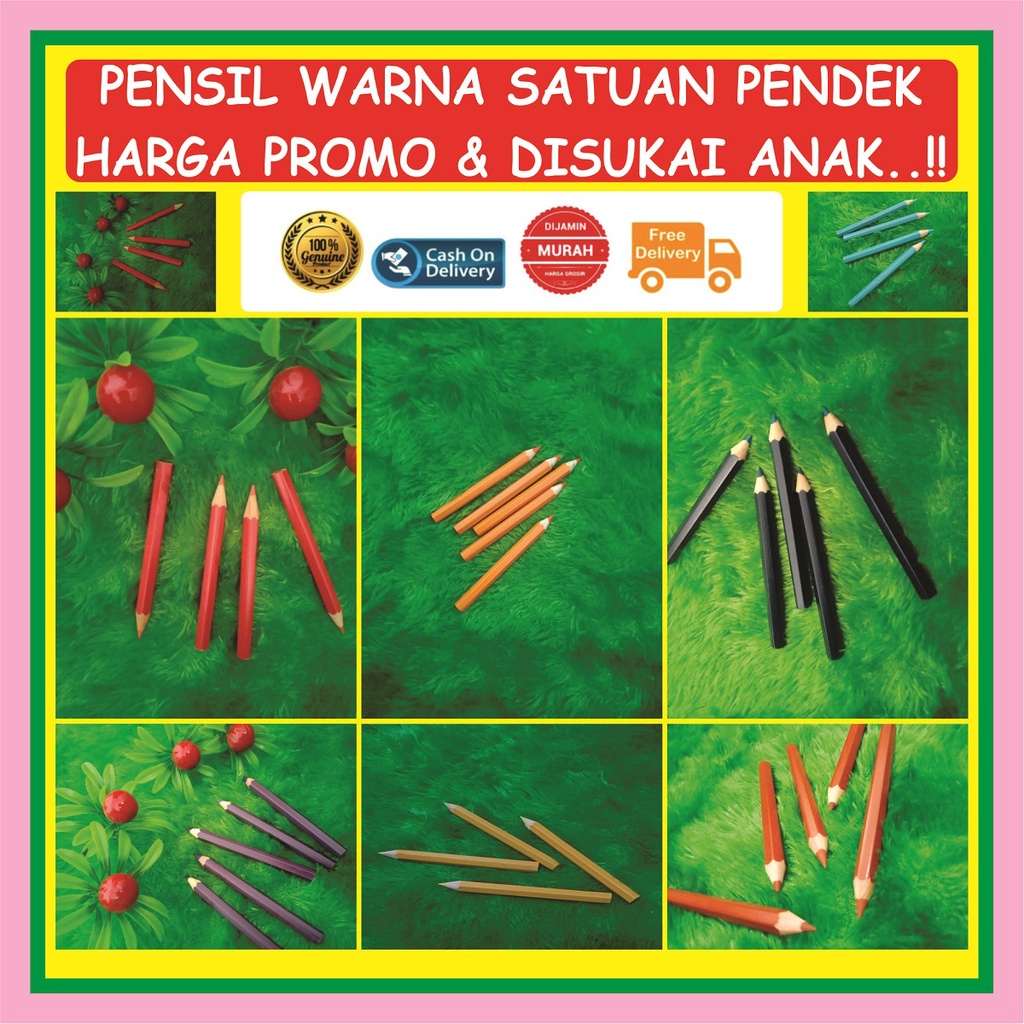 

Pensil Warna Pendek Bagus Murah Satuan Colour Pencil Anak Lengkap Set Alat Perlengkapan Menggambar Alat Warna Warni Kayu