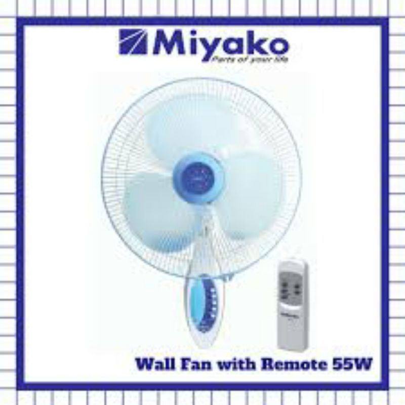 Wall fan 16&quot; miyako KAW 1689 RC / 1689RC REMOTE