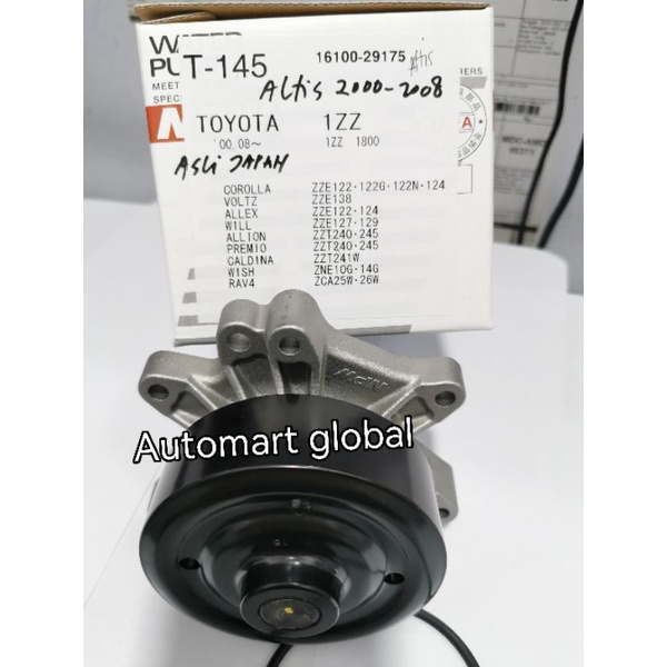 water pump pompa air corolla altis 1zz fe npw japan