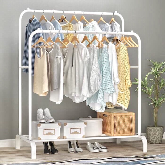 Gantungan Pakaian Double Clothes Hanger Rak Baju Mh999