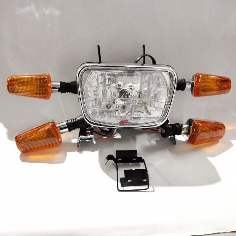 reflektor lampu depan RX king Breket lampu dan lampu sen 2 set RX king