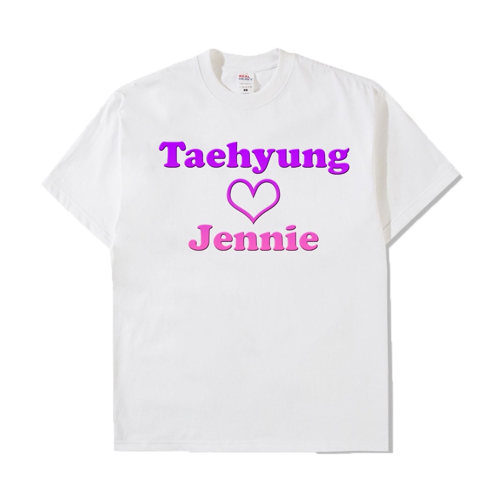(V018) BAJU KAOS BTS TAEHYUNG LOVE JENNIE BLACK PINK