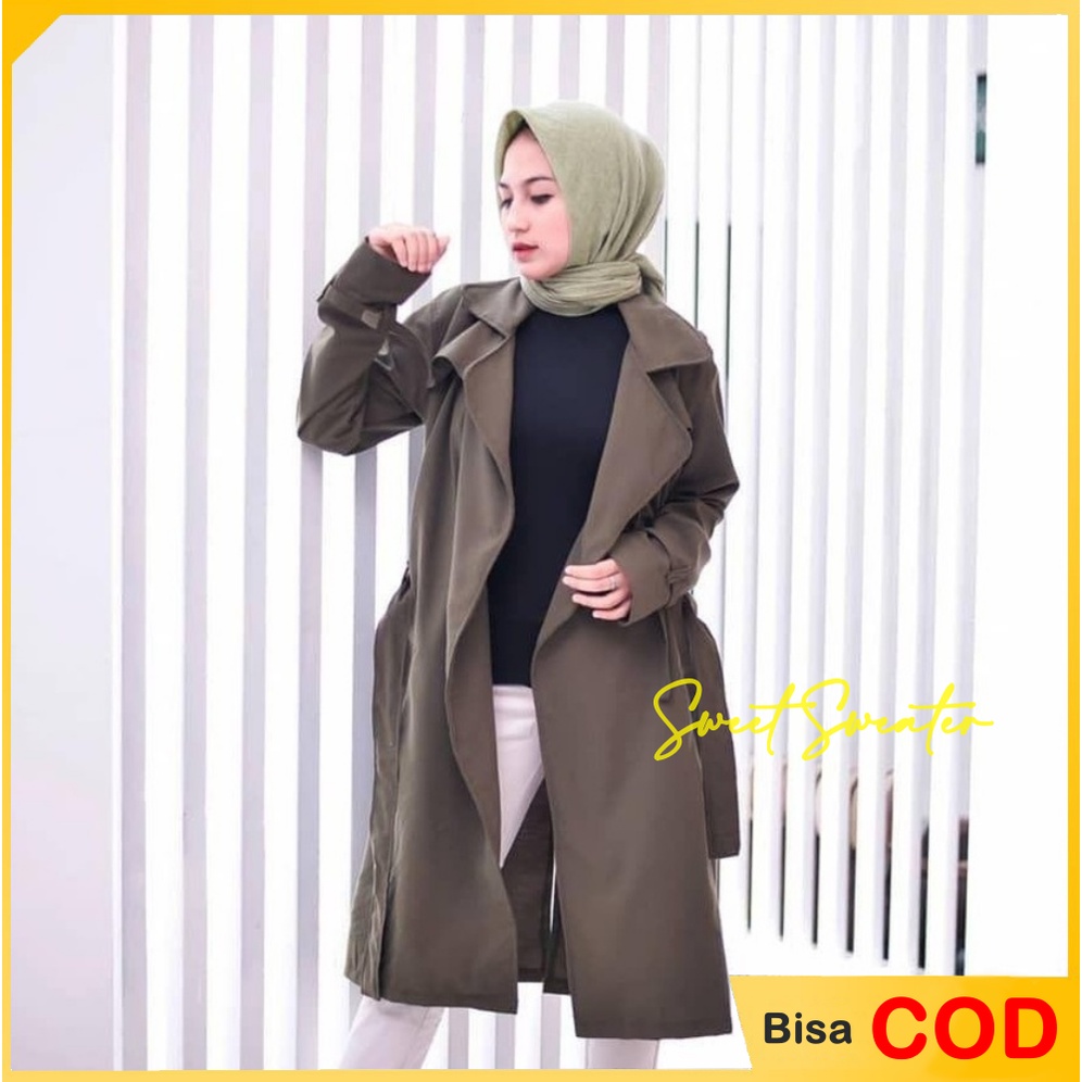 Long Coat Wanita Blazer Wanita Long Outer  Wanita Blazer 