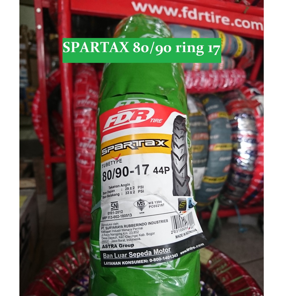 Ban Semi Offroad Trail FDR Spartax 80/90 ring 17 motor bebek supra vega smash blade revo