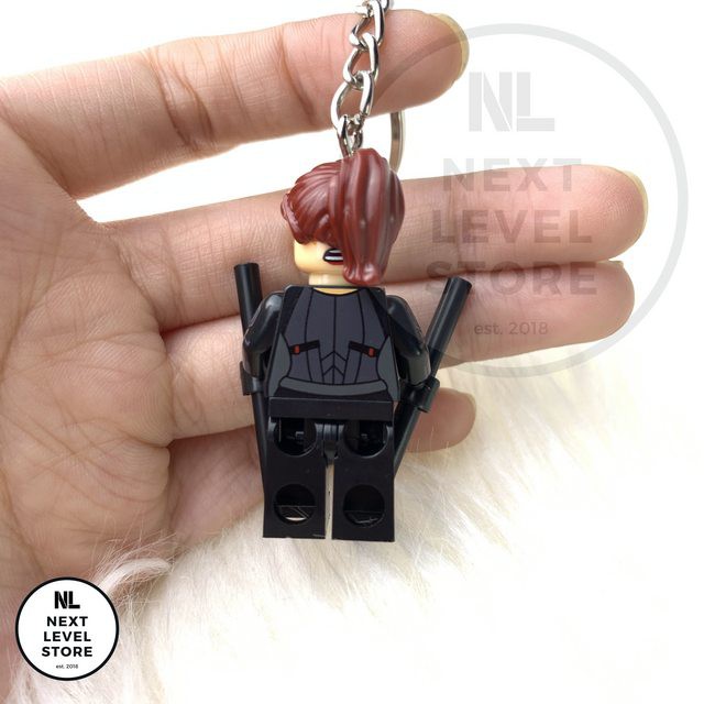 Gantungan Kunci LEGO Minifigure Avengers Black Widow KEYCHAIN