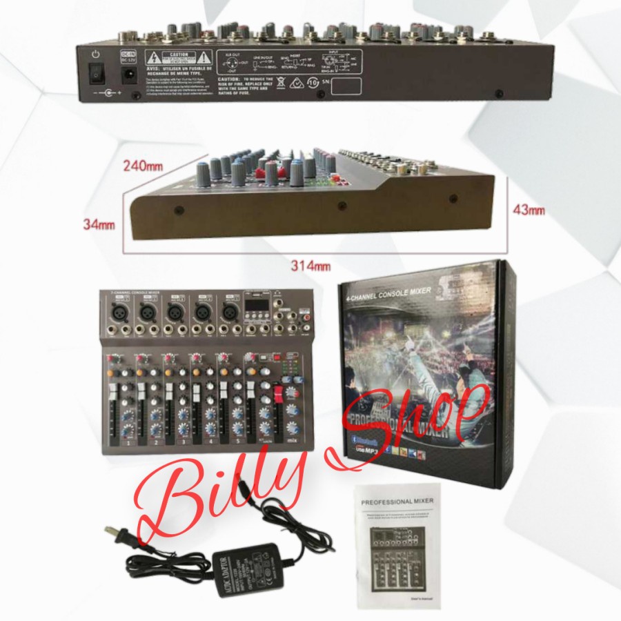 MIXER AUDIO ASHLEY ORIGINAL BETTER 7,SAMSON 4,6,PREMIUM 4,6