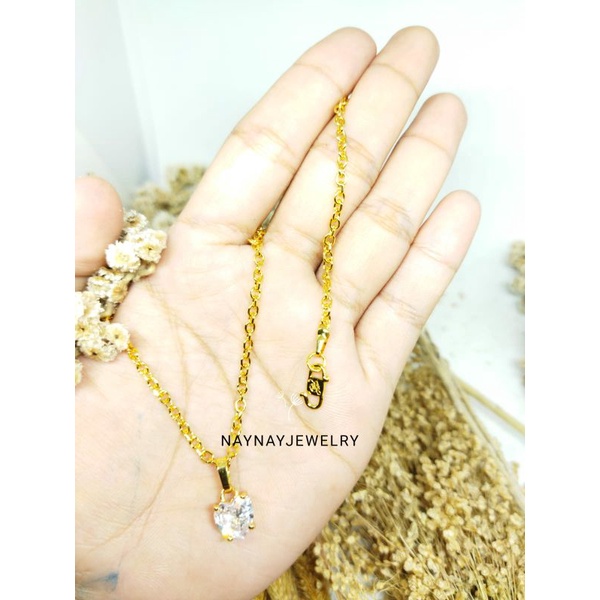 kalung medan+liontin koin 91