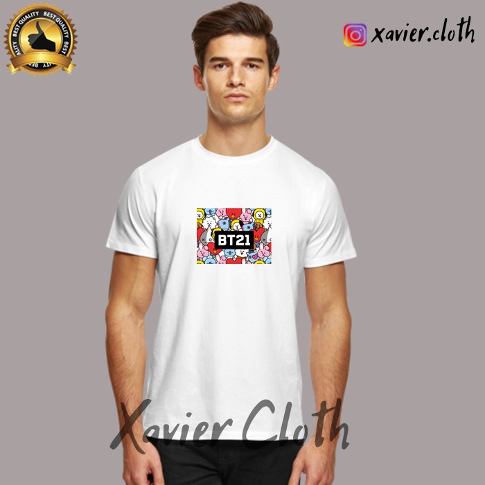 Premium Baju - Kaos - Tshirt BT21 x Uniqlo BT21 Dancing Machine Mang Tshirt BTS Army - Tshirt Kpop