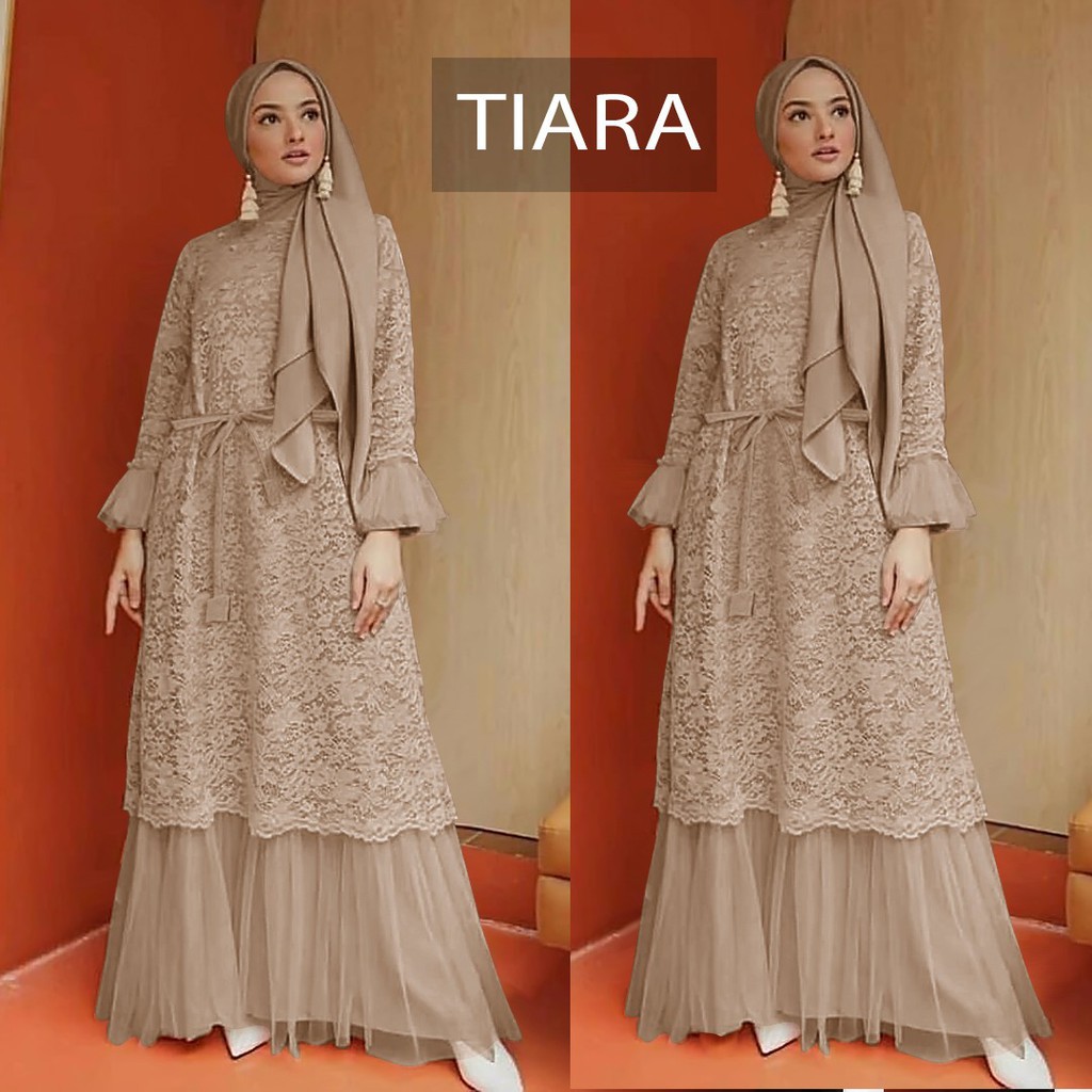 READY GAMIS TIARA | GAMIS BRUKAT TIMBUL | GAMIS WANITA MURAH TERBARU | GAMIS BRUKAT TILE KEKINIAN