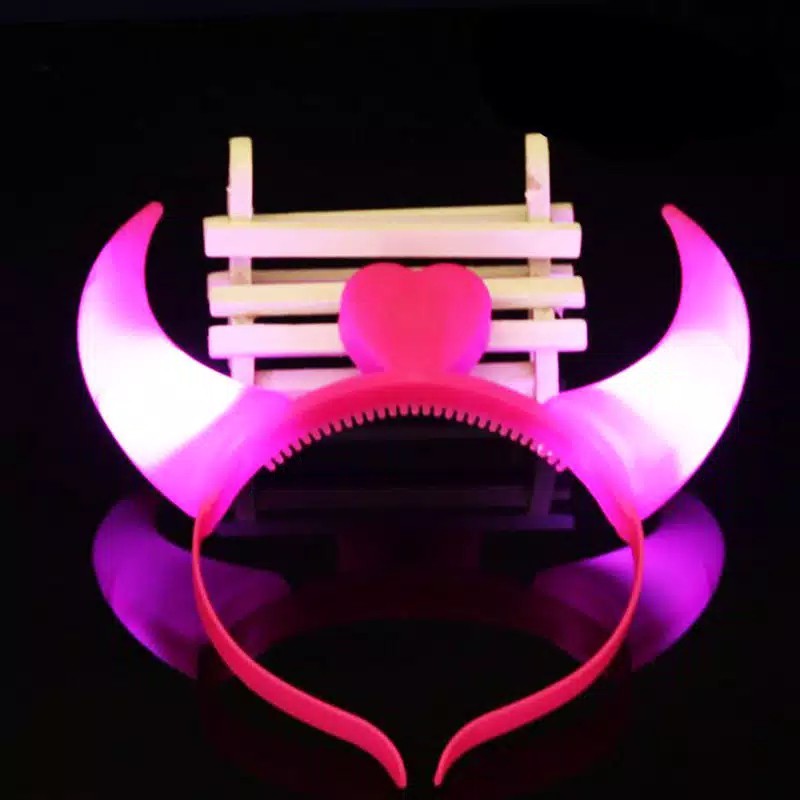 HOKKITERUS21 Bando led lampu tanduk devil party tahun baru natal ulang tahun anak dewasa