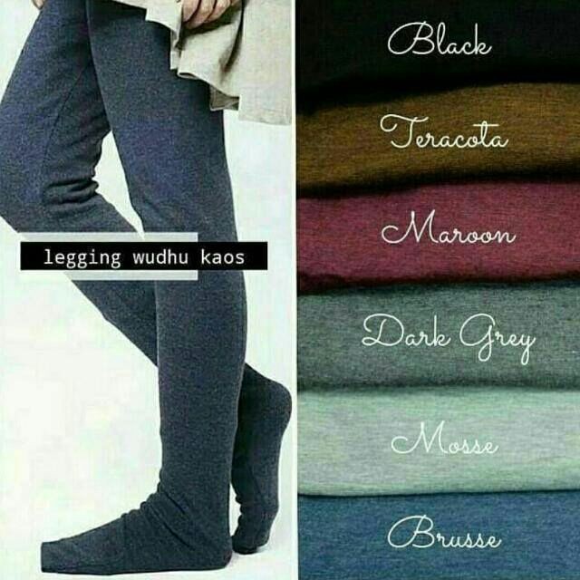 Legging Wudhu Hitam Legging Muslimah Kualitas Terbaik