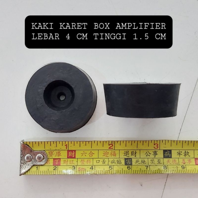 Kaki Karet Besar Tinggi Box Amplifier Speaker Diameter 4 cm Tinggi 1.5 cm