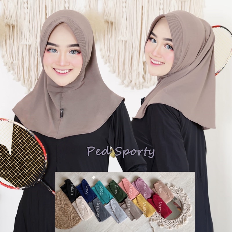 Ped Simple Sporty / Hijab Volly / Hijab Olahraga