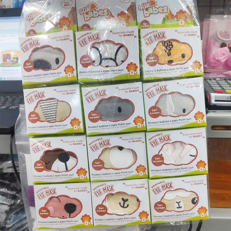 Sun Babes Baby Eye Protector Kacamata Jemur Penutup Mata Bayi seri Karakter