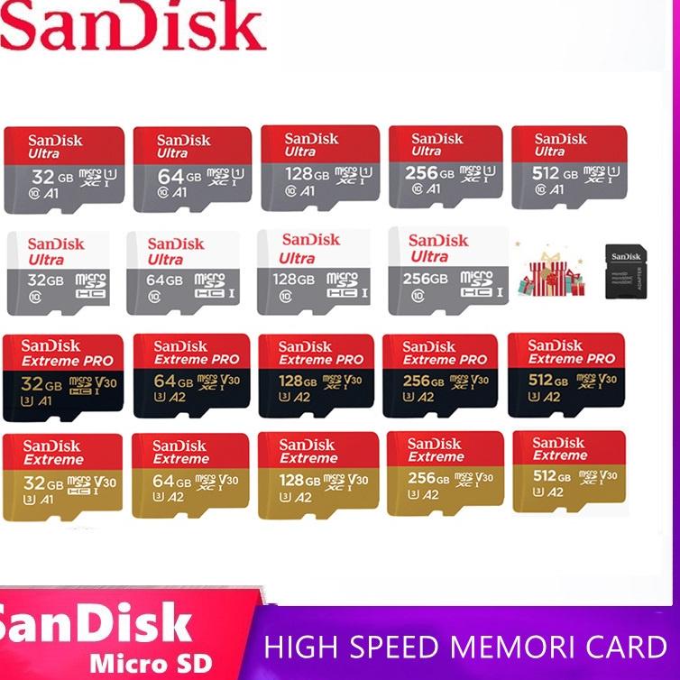 Keluaran Terbaru.. High Speed Kartu Memori 100% Original Memory card 16GB/32GB/64GB/128GB/256GB/512G