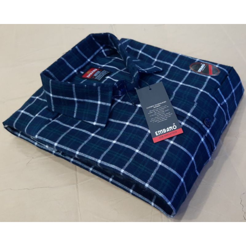 flanel lengan pendek pria motif kotak kotak import terlaris motif baru