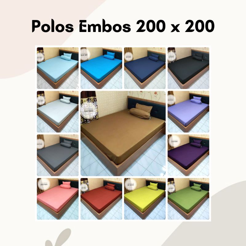 Sprei polos Embos Ukuran 200x200