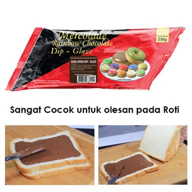 

Dip glaze/selai/coklat cair/mercolade