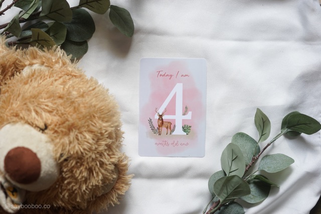 BooBoo Baby Milestone Card - Kartu Selfie Bayi FREE CUSTOM NAMA-8