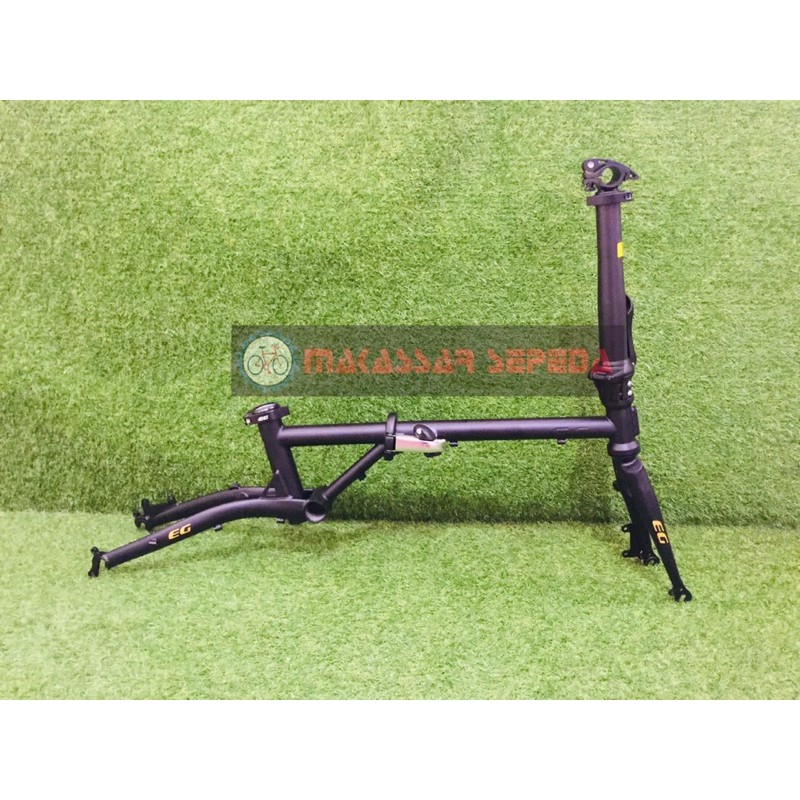 FRAME SEPEDA LIPAT EVERGREEN MAXIMUS 16 349 CHROMOLLY DIACBRAKE