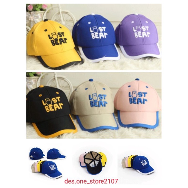 Topi Anak Last Bear Lost Bear Bordir Topi Anak Laki Laki Perempuan Last Bear