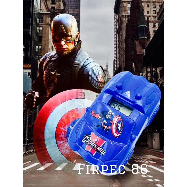 F86 Jam Tangan anak mobil Avanger proyektor - CAPTAIN AMERICA