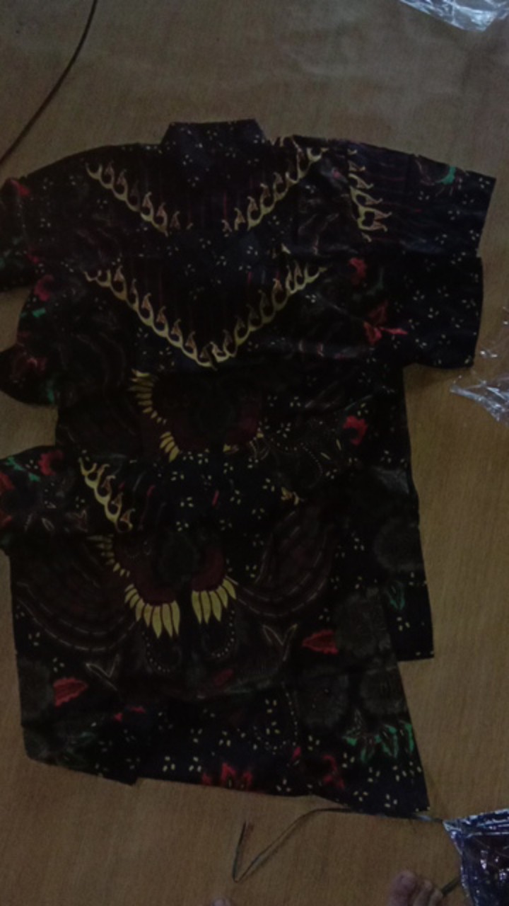 Batik Couple Keluarga Sania Ruffle Ori Ndoro Jowi Dnt Kupu Kuning