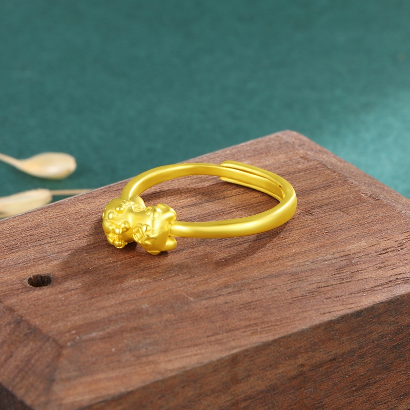 Cincin Emas Asli Kadar 375 Gaya Korea Untuk Pria Dan Wanita
