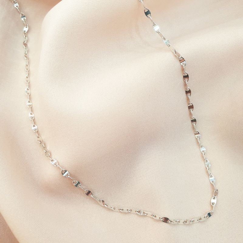 [NEW] Kalung emas putih rantai emas asli kadar 420