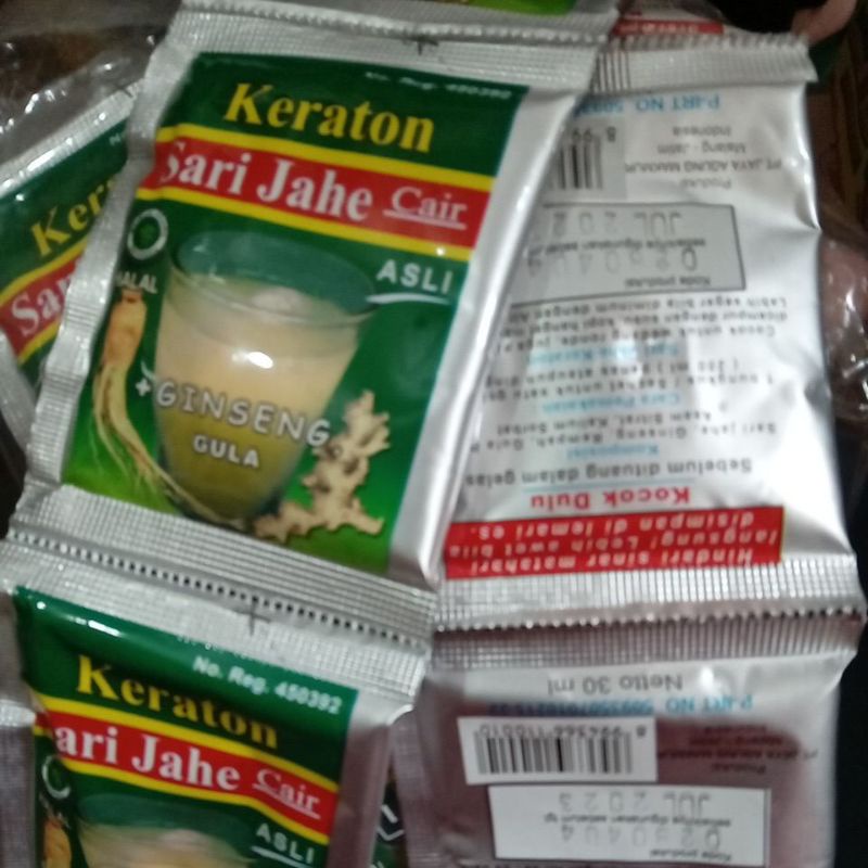 

Sari Jahe cair ASLI keraton 1 renteng ( 6pics* 30ml )