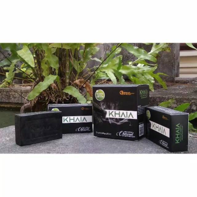 Khaia Sabun Arang Putih | Khaia Binchotan Brightening Charcoal Soap | Sabun Bamboo | Sabun Arang