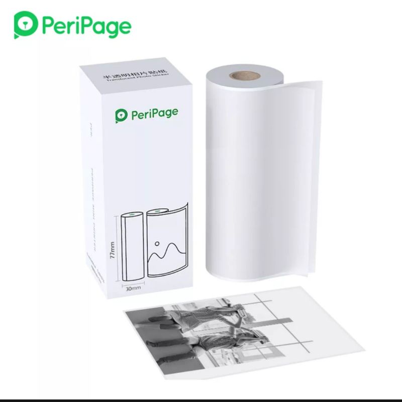 

A9 ORINAL PeriPage 77*30mm TRANSCULENT Photo sticker. Stiker TRANSPARAN PeriPage A9/A9S/A9MAX.