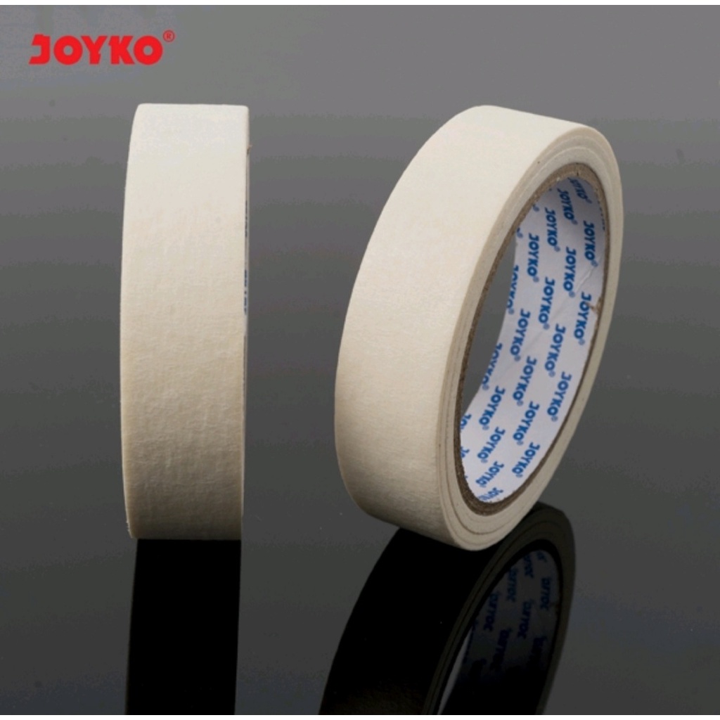 

Lakban Kertas Warna Cream Joyko 24 mm x 20 meter