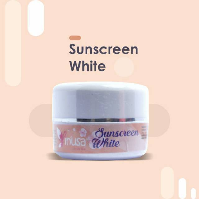Sunscreen white/spf 30/kulit normal/krim premium/inusa skincare