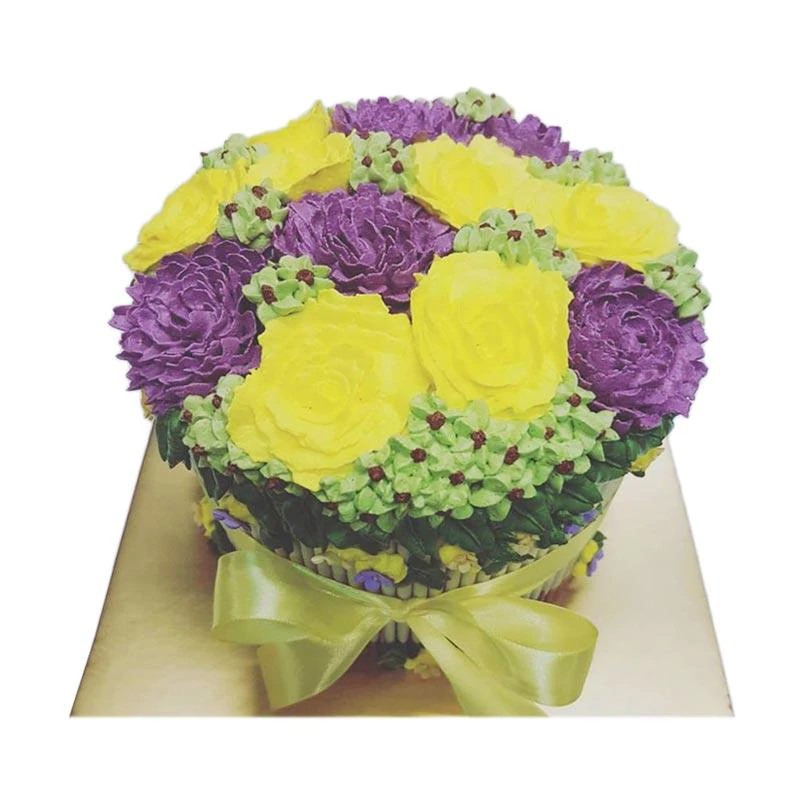 

The Sweet Recipe Casual Flower Pocky Bouquet Cake Buttercream