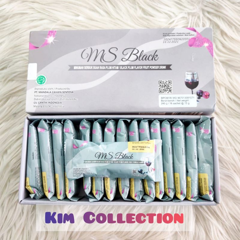 

MS Black!! Minuman Serbuk Buah Rasa Plum Hitam!! 1 box isi 16 sachet @15gr