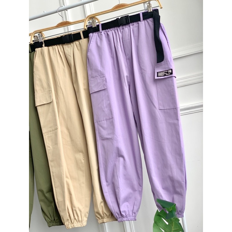 FW C93 Celana Jogger Import | Celana Joger Belt Import Premium