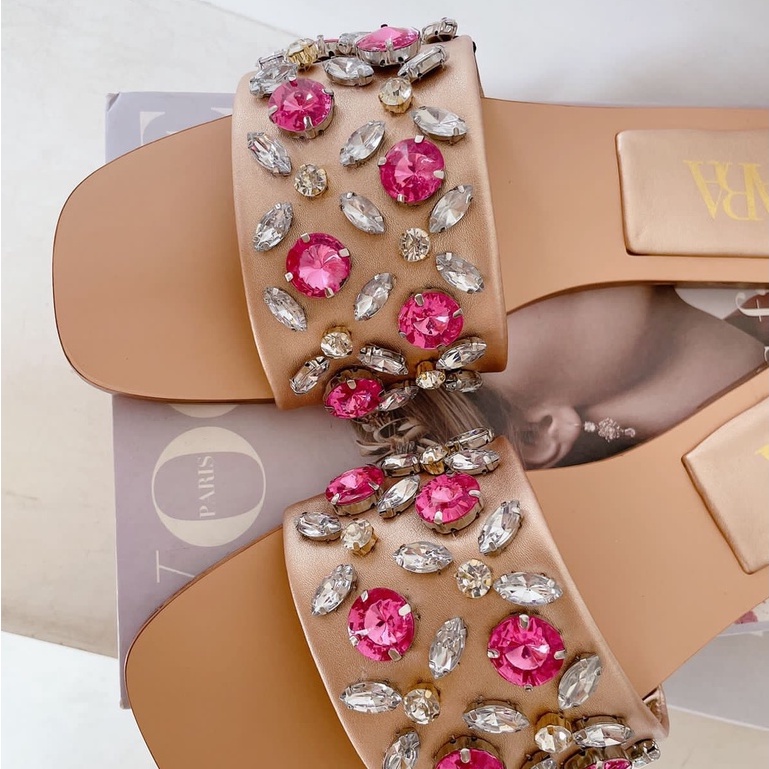 BIG SALE 12.12 || SANDAL WANITA ZS-3588 FLAT BROWN